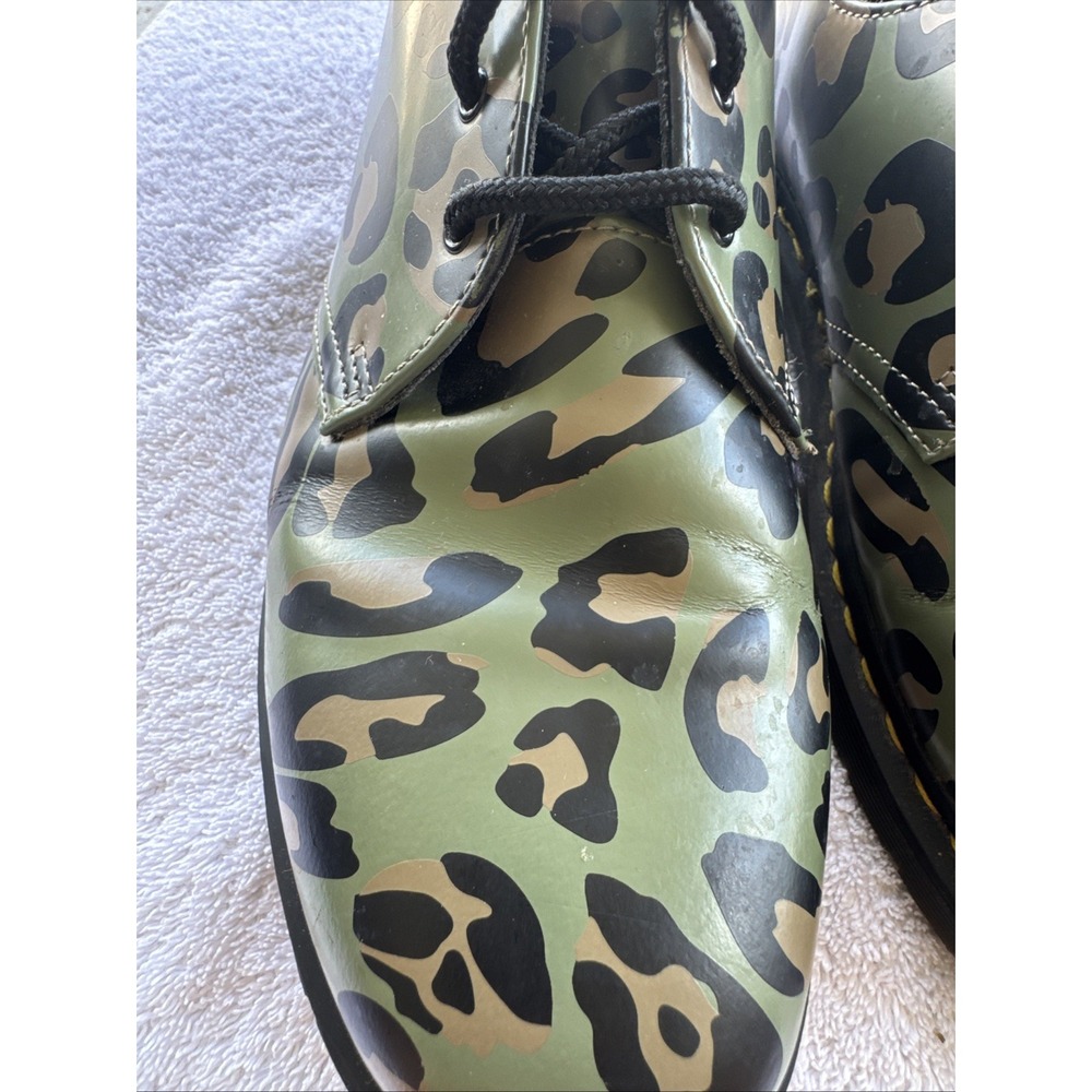 Dr Martens 1461 Oxford Leather Shoes Olive Camo Mens size 11 - Picture 3 of 9
